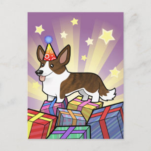 Birthday Cardigan Welsh Corgi Briefkaart