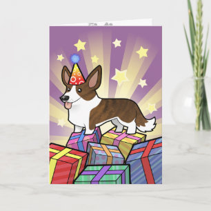 Birthday Cardigan Welsh Corgi Kaart