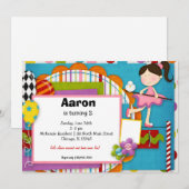 Birthday Carnaval Kaart (Voorkant / Achterkant)