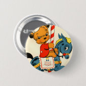 Birthday Carousel Ronde Button 5,7 Cm (Voorkant /achterkant)