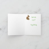 Birthday, Carrot Cake Humor, Rabbit Kaart (Binnen)