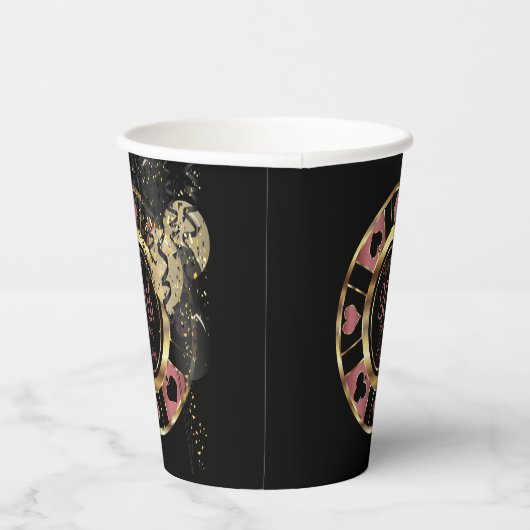 Birthday Casino Poker Chip - Roos Papieren Bekers (Rechts)