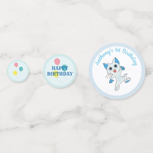 Birthday Cat Confetti (Voorkanten)