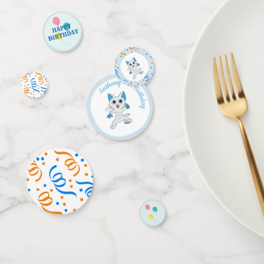 Birthday Cat Confetti (Groep)