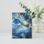 Birthday Cat Flat Card (Staand voorkant)