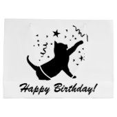 Birthday Cat Gift Bag Groot Cadeauzakje (Achterkant)