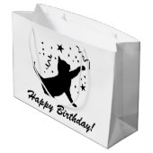 Birthday Cat Gift Bag Groot Cadeauzakje (Achterkant Gekanteld)