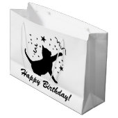 Birthday Cat Gift Bag Groot Cadeauzakje (Voorkant Gekanteld)