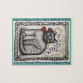 "Birthday Cat" Jigzaag 8x10" 110pc OF 11x14" 252pc Legpuzzel (Horizontaal)
