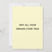 Birthday Cat | Oranje kat Happy Birthday Flat Kaart (Achterkant)