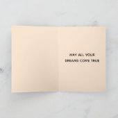 Birthday Cat | Oranje kat Happy Birthday gevouwen Kaart (Binnen)