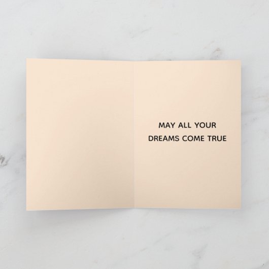 Birthday Cat | Oranje kat Happy Birthday gevouwen Kaart (Binnen)