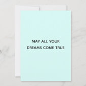 Birthday Cat | Oranje kat Happy Birthday Kaart (Achterkant)