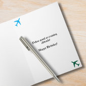 Birthday Cat Pilot Aviator Cool Funny Aviation Kaart