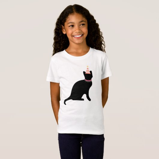 Birthday Cat. T-shirt (Voorkant volledig)