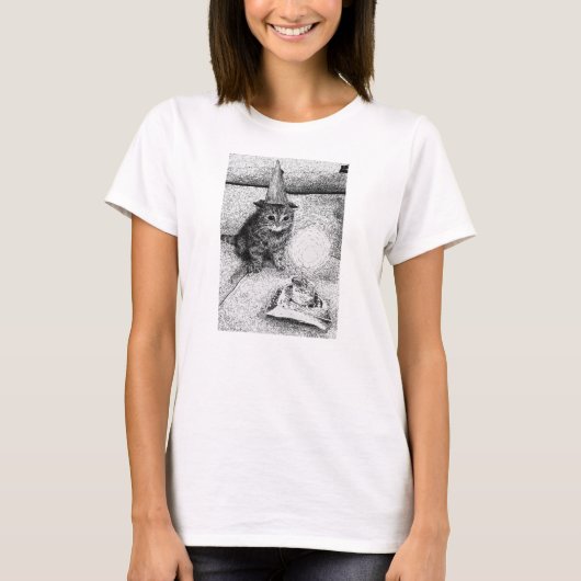 Birthday Cat T-shirt (Voorkant)