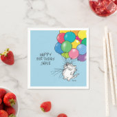 BIRTHDAY CATS door Sandra Boynton Napkins Servet (Insitu)