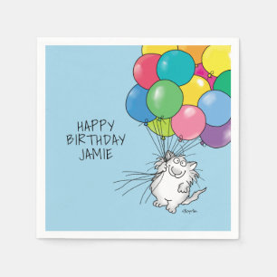 BIRTHDAY CATS door Sandra Boynton Napkins Servet