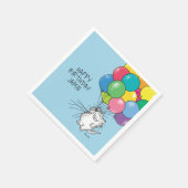 BIRTHDAY CATS door Sandra Boynton Napkins Servet (Hoek)