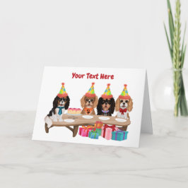 Birthday Cavalier King Charles Spaniel Kaart