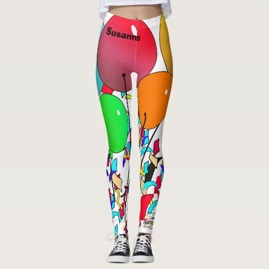 Birthday Celebrate Happy Birthday Leggings (Voorkant)