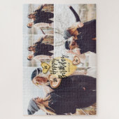 Birthday Celebration Gold Balloon Foto Collage Legpuzzel (Verticaal)