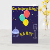 BIRTHDAY CELEBRATION KAART (Gele Bloem)