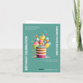 BIRTHDAY CELEBRATION KAART (Achterkant)