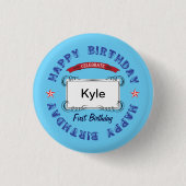 Birthday Celebration Ronde Button 3,2 Cm (Voorkant)