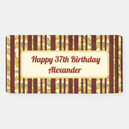 Birthday Celebration Rustic Any Age Birthday Spandoek