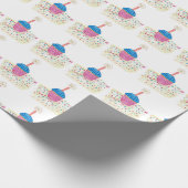 Birthday Celebration Star Candle Cupcakes Cadeaupapier (Hoek)