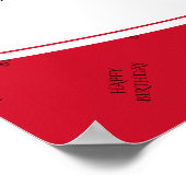 BIRTHDAY CELEBRATION Trinidad Flag met foto Poster (Hoek)