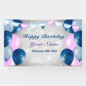Birthday Celebration Vinyl Banner, 3' x 5' Spandoek (Horizontaal)