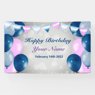 Birthday Celebration Vinyl Banner, 3' x 5' Spandoek