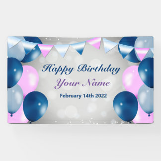 Birthday Celebration Vinyl Banner, 3' x 5' Spandoek