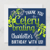 Birthday Celery Hartelijk dank - Punny Garden Card (Voorkant)
