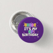 BIRTHDAY CHEER UP BUTTON  (Voorkant /achterkant)