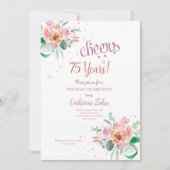 Birthday Cheers Invitation Kaart (Voorkant)