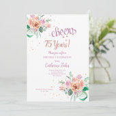 Birthday Cheers Invitation Kaart (Staand voorkant)