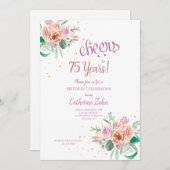 Birthday Cheers Invitation Kaart (Voorkant / Achterkant)