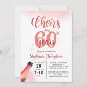 'Birthday CHEERS' NAAR # JAAR Roos Gold Script Kaart (Voorkant)