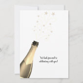 'Birthday CHEERS' NAAR # YEARS Gold Script Kaart (Achterkant)