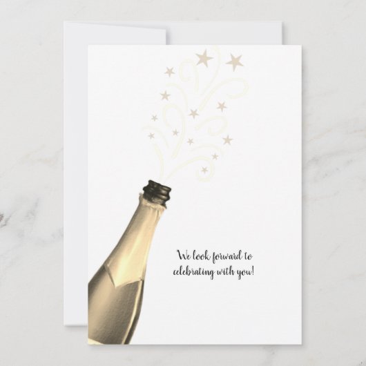 'Birthday CHEERS' NAAR # YEARS Gold Script Kaart (Achterkant)