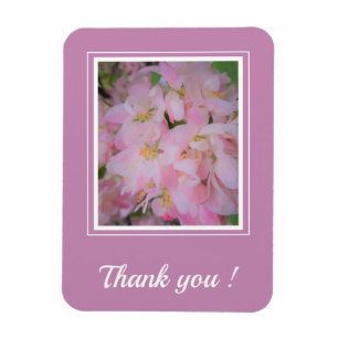 Birthday cherry blossom foto Dank je wel Magneet