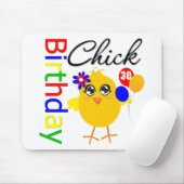 Birthday Chick 30 jaar oud Muismat (Met muis)