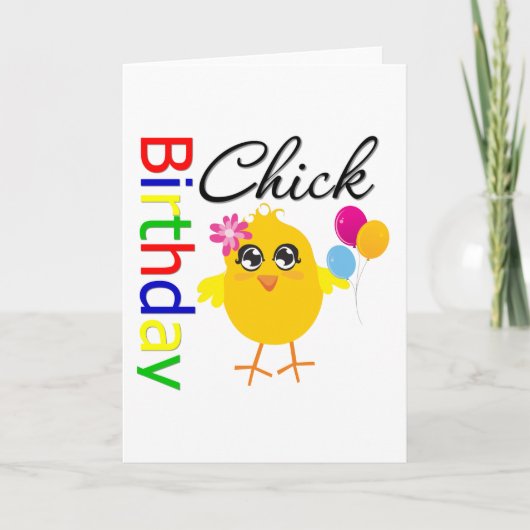 Birthday Chick Kaart (Voorkant)