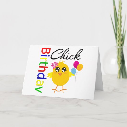 Birthday Chick Kaart (Voorkant)