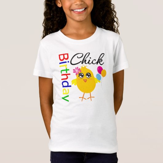 Birthday Chick T-shirt (Voorkant)