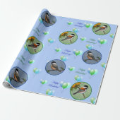 Birthday - Chickadees Cadeaupapier (Uitgerold)