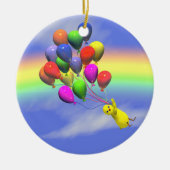 Birthday Chicken Flight Keramisch Ornament (Voorkant)